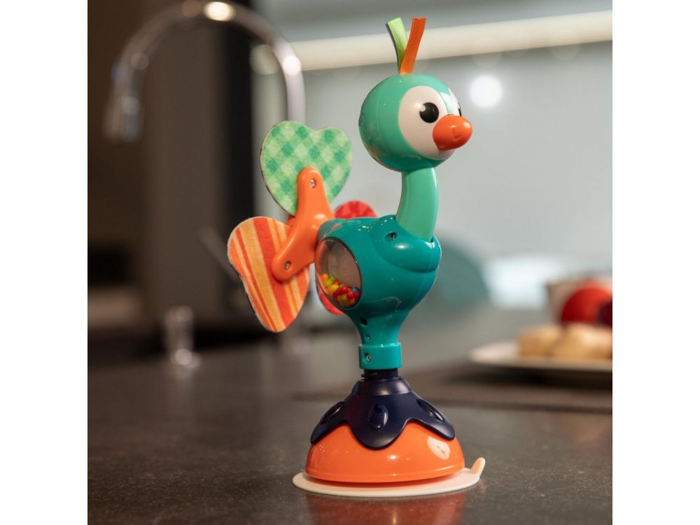 Bo Jungle: Παιχνίδι απασχόλησης για το φαγητό με βεντούζα-Παγώνι, 1τμχ