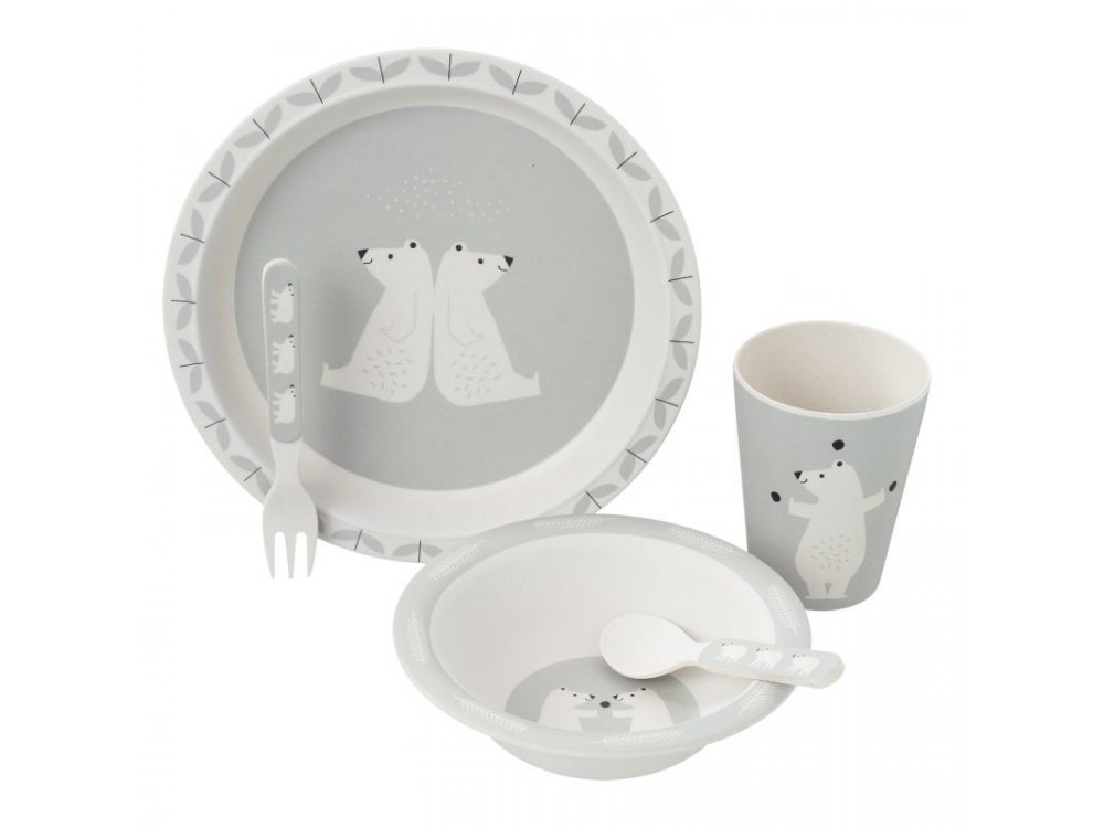 Fresk Μπαμπού Σετ φαγητού Πολική Αρκούδα