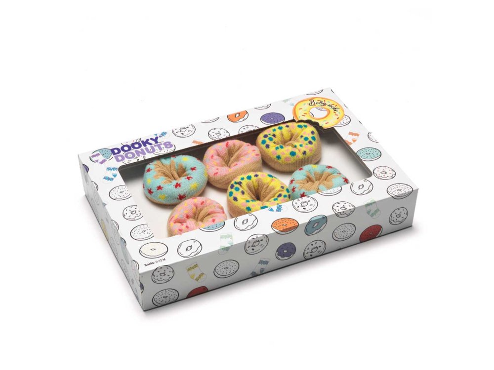 Dooky Gift Donuts Socks, Βρεφικά Καλτσάκια Σετ 3 Ζεύγη