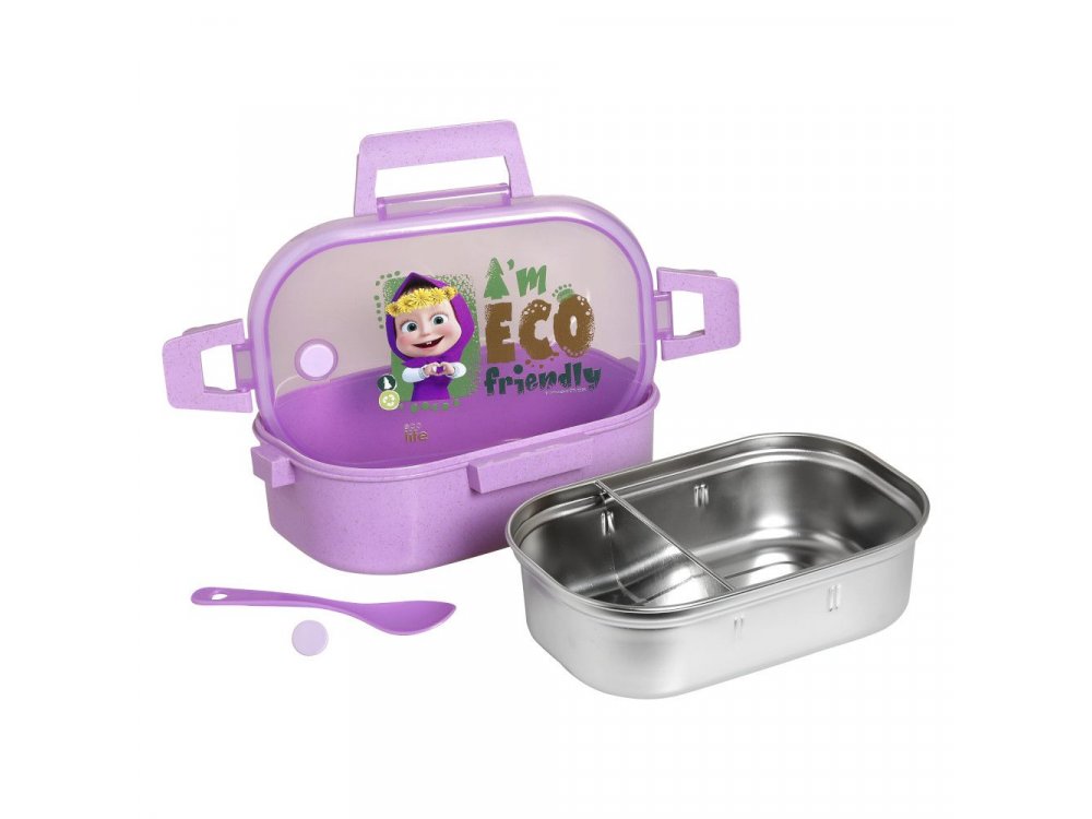 Ecolife Masha-Eco Friendly, Φαγητοδοχείο με Χώρισμα, 900ml