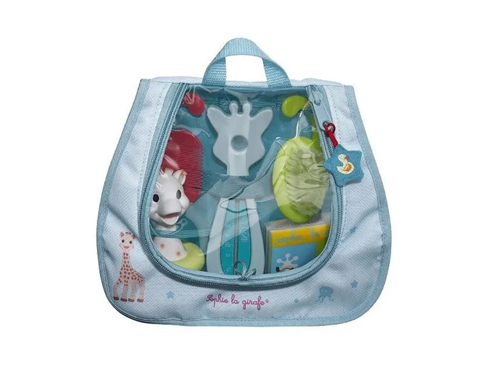 Sophie La Girafe Bath Essentials 0m+ Σετ Περιποίησης Μωρού & Τσάντα, 1τμχ