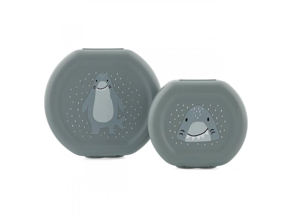 Trixie Snack Box Mr. Shark, Δοχείο Φαγητού με clip, 2τμχ.