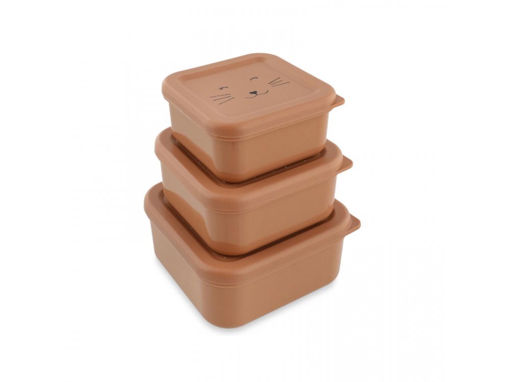 Trixie Nesting Snack Boxes Mrs. Cat, Σετ 3 Παιδικά Ταπεράκια, 3τμχ