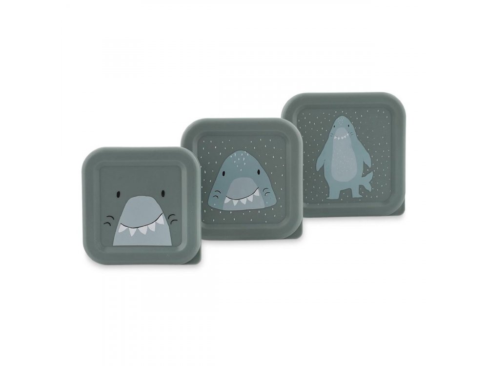 Trixie Nesting Snack Boxes Mr. Shark, Σετ 3 Παιδικά Ταπεράκια, 3τμχ