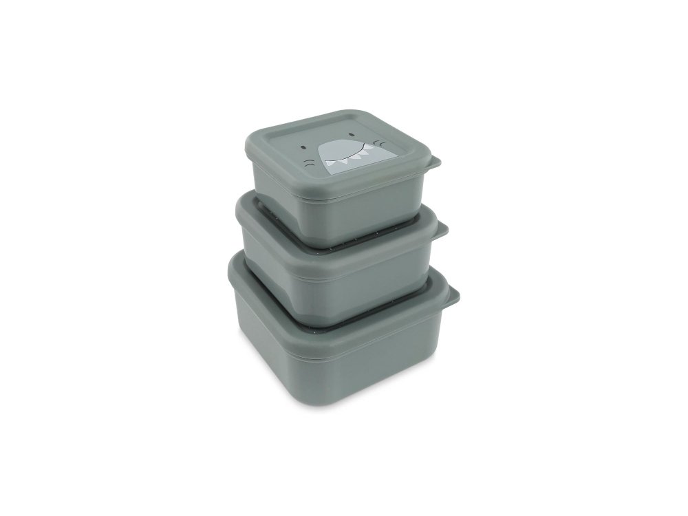 Trixie Nesting Snack Boxes Mr. Shark, Σετ 3 Παιδικά Ταπεράκια, 3τμχ