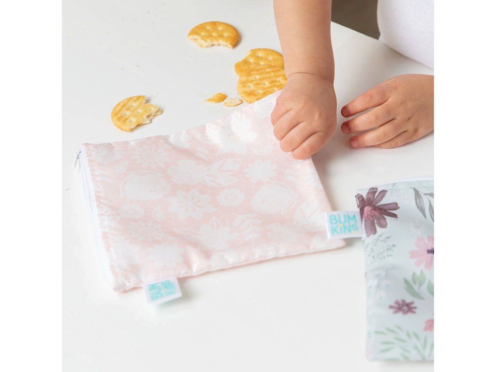 Bumkins Snack Bag Lace, Σακουλάκι Φαγητού Επαναχρησιμοποιούμενο (18x18) Large, 1τμχ