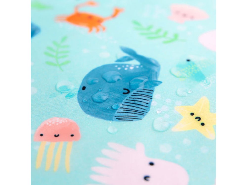 Bumkins Snack Bag Ocean Life, Σακουλάκι Φαγητού Επαναχρησιμοποιούμενο (18x18) Large, 1τμχ