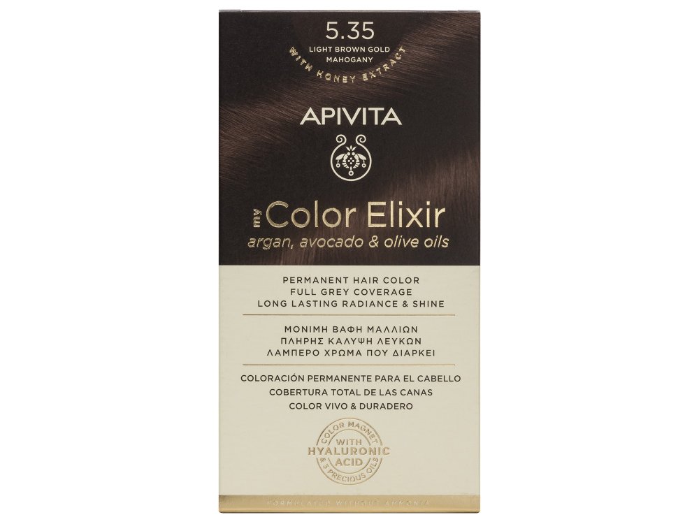 Apivita My Color Elixir N5.35 Καστανό Ανοιχτό Μελί Μαονί 50 & 75ml