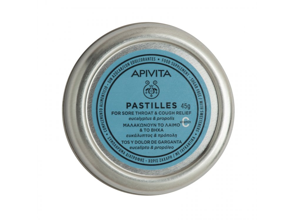 Apivita Pastiles, Παστίλιες με ευκάλυπτο & πρόπολη 45gr