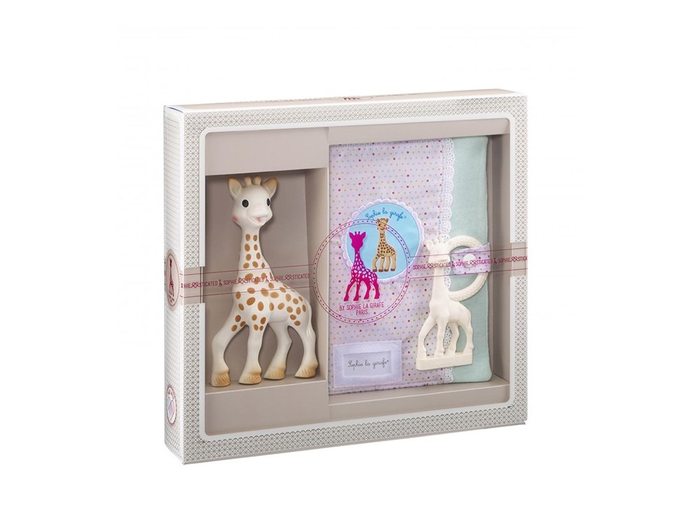 Sophie La Girafe Σετ Δώρου My first Gift με Σόφι η Καμηλοπάρδαλη & μαλακό κάλυμμα βιβλιαρίου υγείας