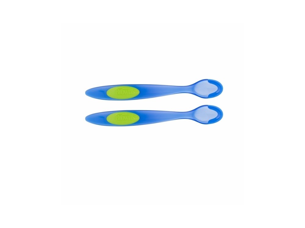 Dr. Brown's Infant Feeding Spoons, 4m+ Βρεφικά Κουταλάκια Ταΐσματος, χρώμα μπλε, 2τμχ, TF201