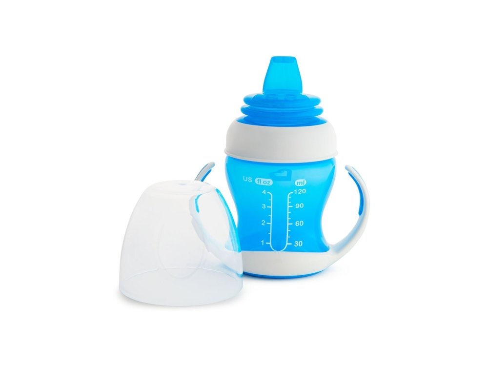 Munchkin Gentle First Cup, Εκπαιδευτικό Κύπελλο με Λαβές 4m+, Μπλέ, 118ml
