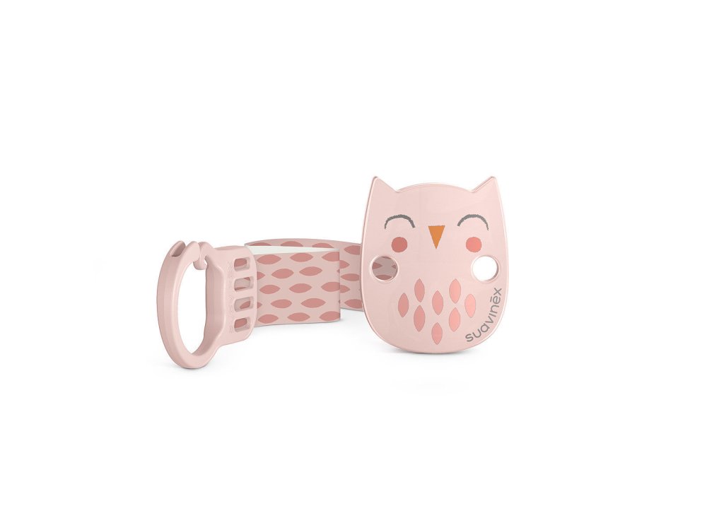 Suavinex Premium Bonhomia Pink Σετ Δώρου για Μωρά 0-6m με Πιπίλα 0-6m & Κλιπ Πιπίλας & Θήκη & Πανάκι Ώμου Μουσελίνα Ροζ, 4τμχ