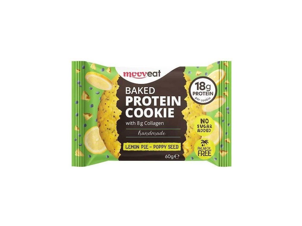 Mooveat, Baked Protein 30% Cookie Lemon Pie, Μπισκότο, 60gr