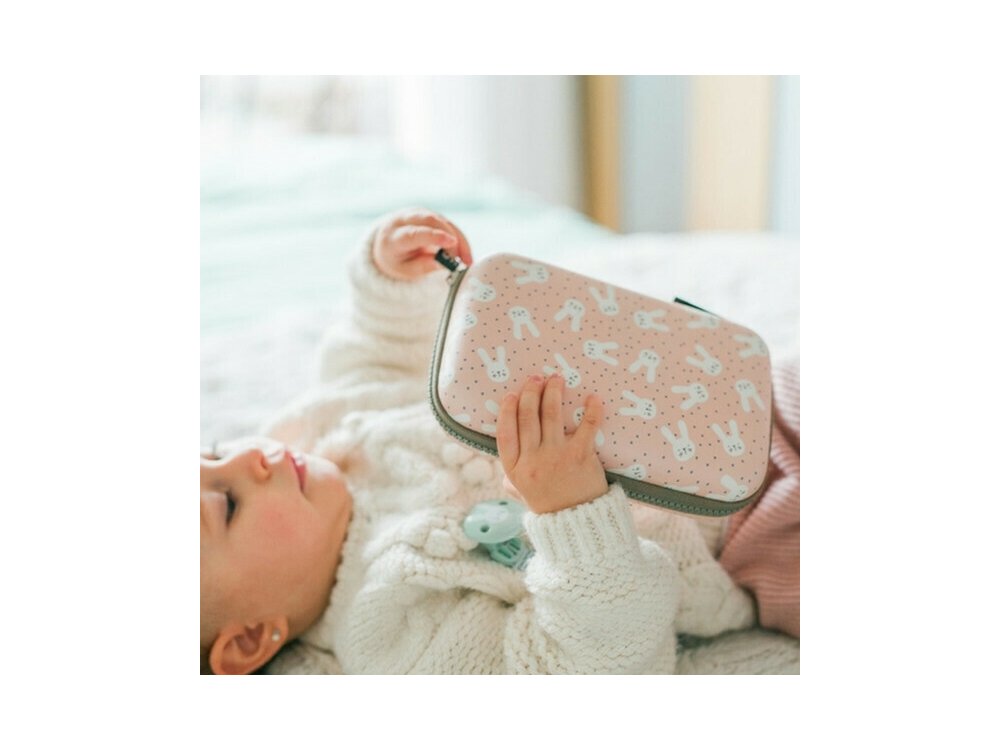 Suavinex Hygge Baby Care Set Σέτ Βρεφικής Περιποίησης, Χρώμα Ροζ με Kουνελάκια