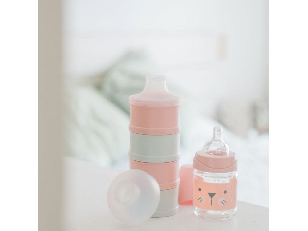 Suavinex Δοσομετρητής Σκόνης Γάλακτος, Θήκη 4 Δόσεων, Ροζ