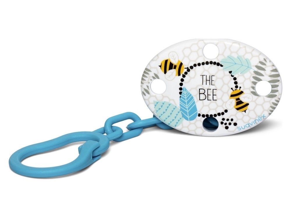 Suavinex Κλιπ Πιπίλας Oval Fusion The Bee Blue