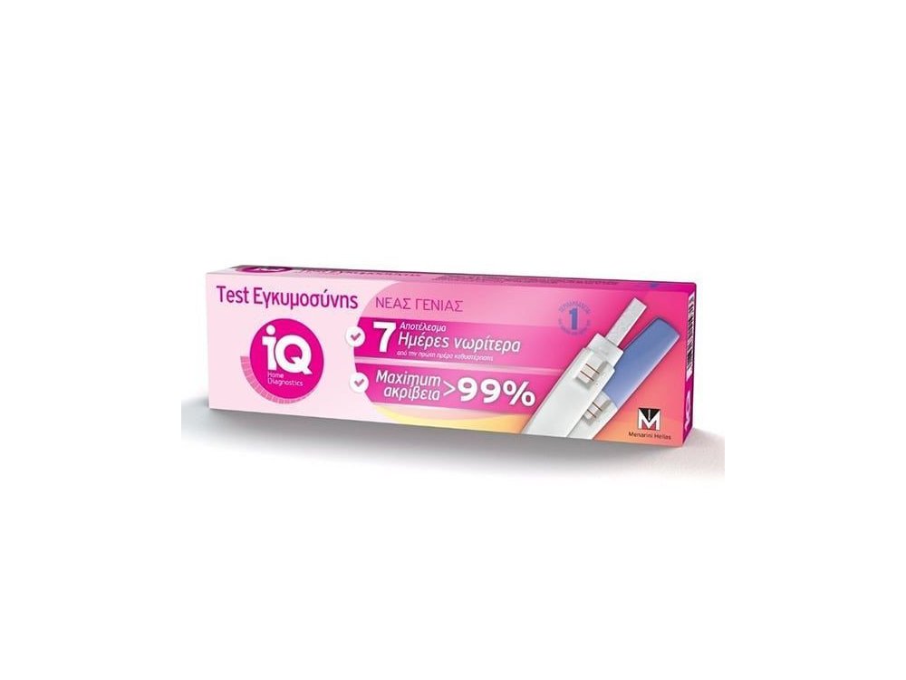 IQ Home Diagnostics Τεστ Εγκυμοσύνης Πρόωρης Ανίχνευσης Μονό, 1τμχ
