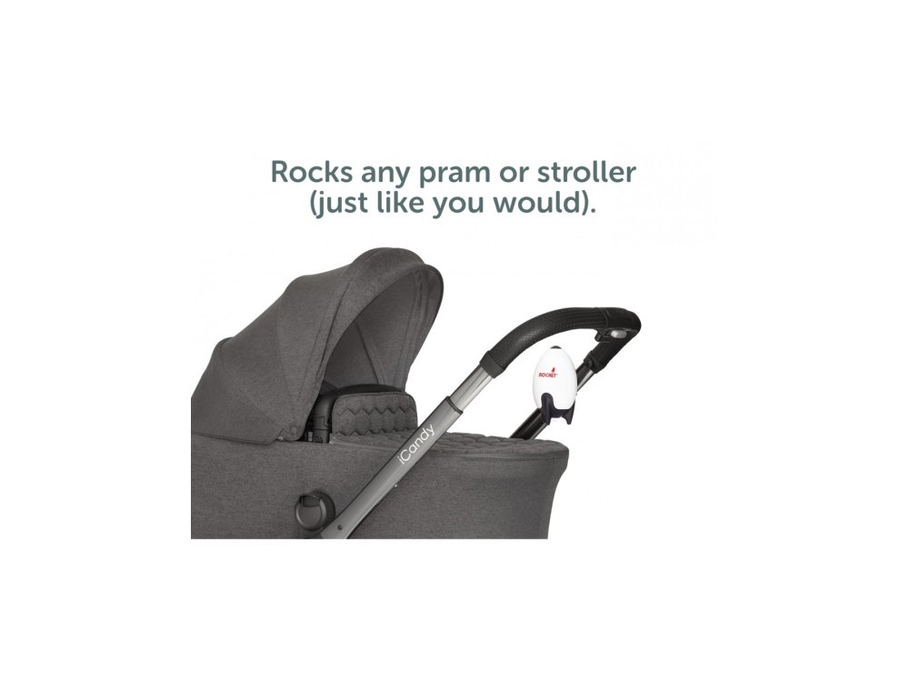 Rockit Rocker Rechargable Portable Baby Rocker V2 Επαναφορτιζόμενο, Σύστημα Δόνησης Καροτσιού, 1τμχ