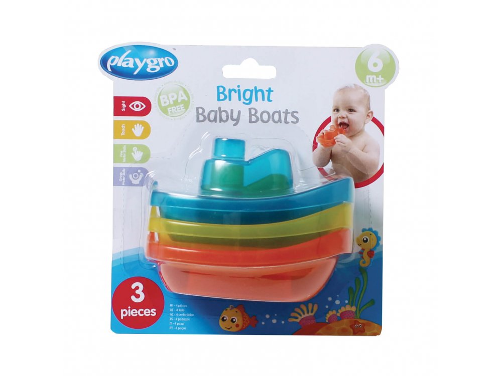 Playgro Καραβάκια Παιχνίδι Μπάνιου, 3τμχ