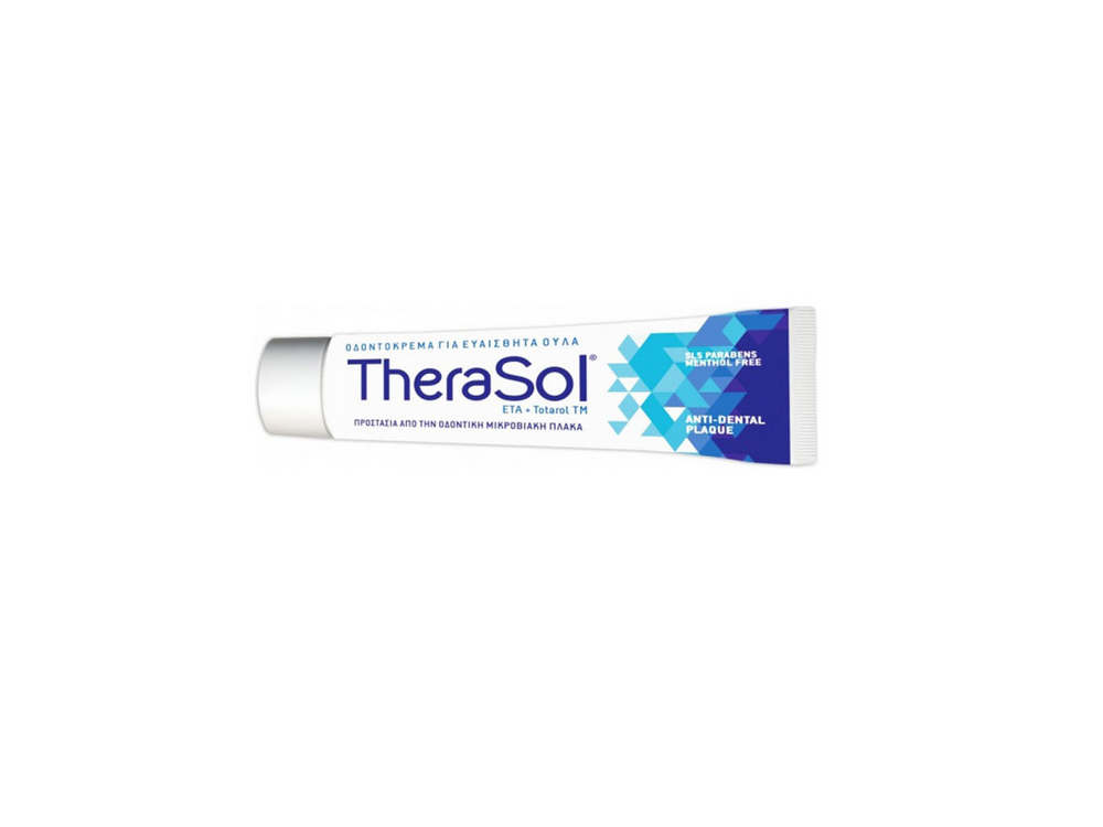 Therasol Anti-Dental Plaque, Οδοντόκρεμα Για Ευαίσθητα Ούλα Κατά της Πλάκας, 75ml