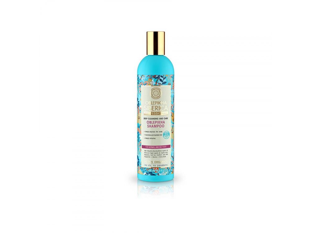 Natura Siberica Oblepikha Shampoo for normal and oily hair, Σαμπουάν Μαλλιών βαθύς καθαρισμός και φροντίδα, 400ml