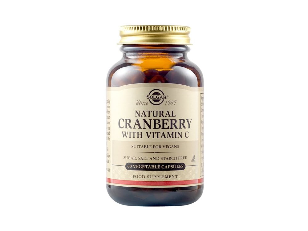Solgar Natural Cranberry with Vitamin C, 60veg.caps