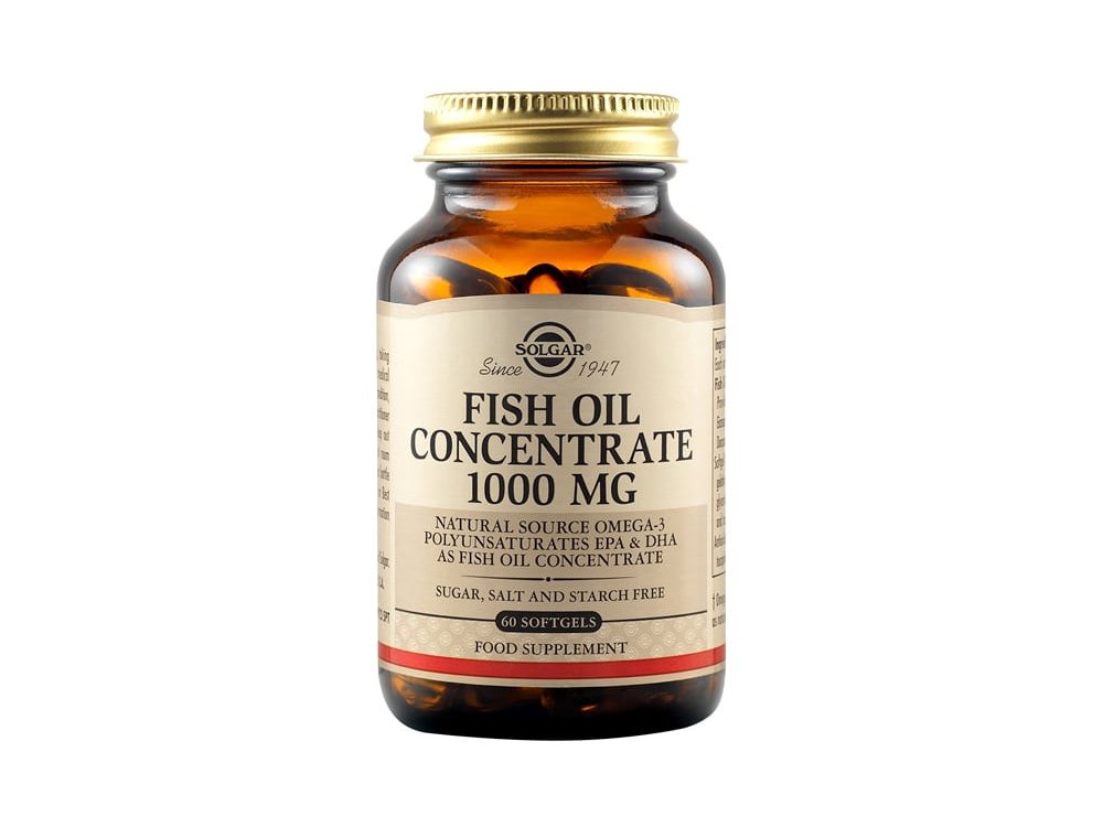 Solgar Fish Oil Concentrate 1000mg, 60softgels