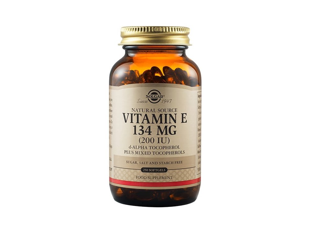 Solgar Vitamin E 134mg 200IU, 250softgels