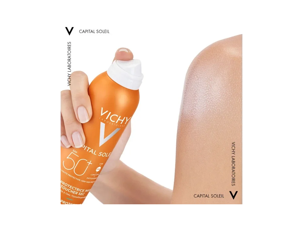 Vichy Capital Soleil Invisible Protective Mist, Ενυδατικό Αόρατο Αντηλιακό Mist SPF50, 200ml