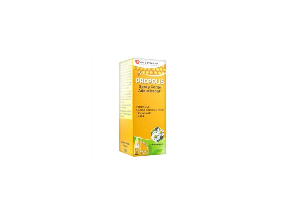 Forte Pharma Propolis Spray Gorse Σπρέι για τον Ερεθισμένο Λαιμό με Πρόπολη, Μέλι & Χαμομήλι - Ιδανικό για το Κρυολόγημα, 15ml