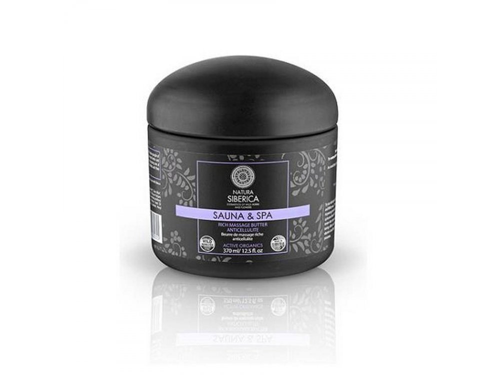 Natura Siberica SAUNA & SPA Rich Massage Butter, Πλούσιο Βούτυρο για Mασάζ κατά της Kυτταρίτιδας, 370ml