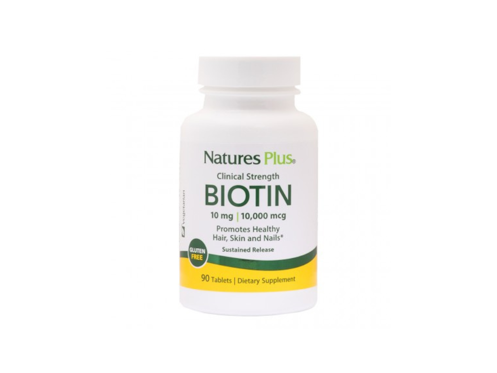 Nature's Plus Biotin 10 mg Βιοτίνη Παρατεταμένης Απελευθέρωσης 90 δισκία