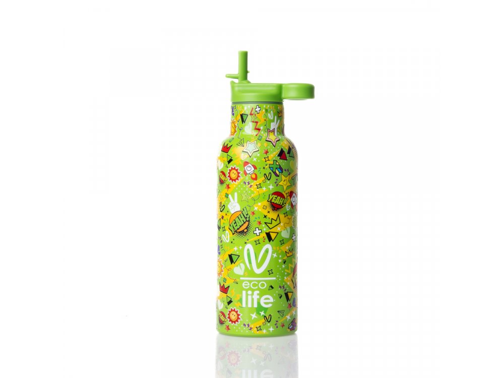 Eco Life x Vasiliki Borola Ανοξείδωτο Παγούρι Θερμός, 500ml