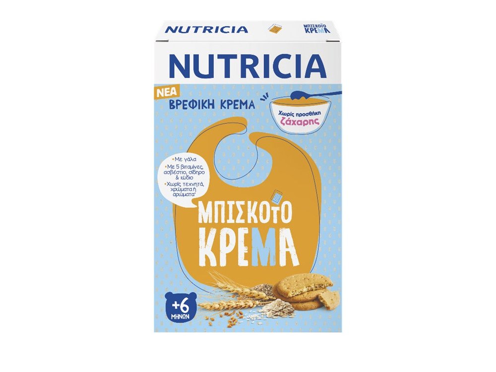 Nutricia Μπισκοτόκρεμα Βρεφική Κρέμα 6m+, 250gr