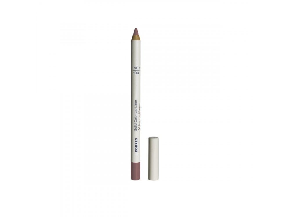 Korres Solid Color Lip Liner No.01 Neutral Mauve, Μολύβι Χειλιών, 1.2g