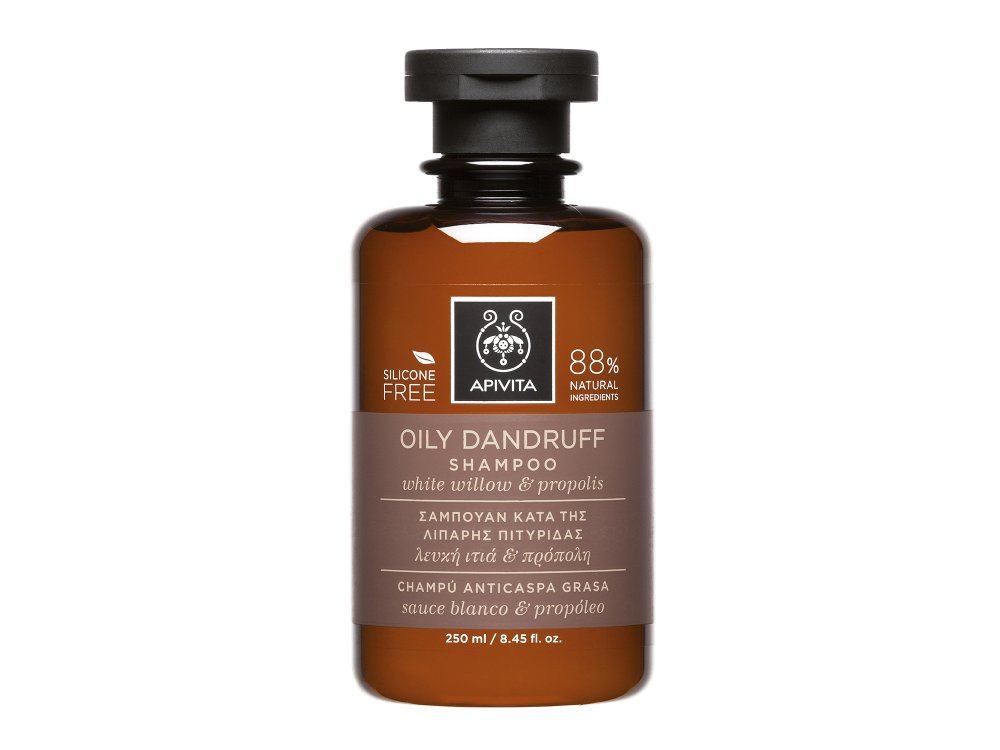 Apivita Oily Dandruff Σαμπουάν Κατα της Λιπαρής Πιτυρίδας με Λευκή Ιτιά & Πρόπολη 250ml