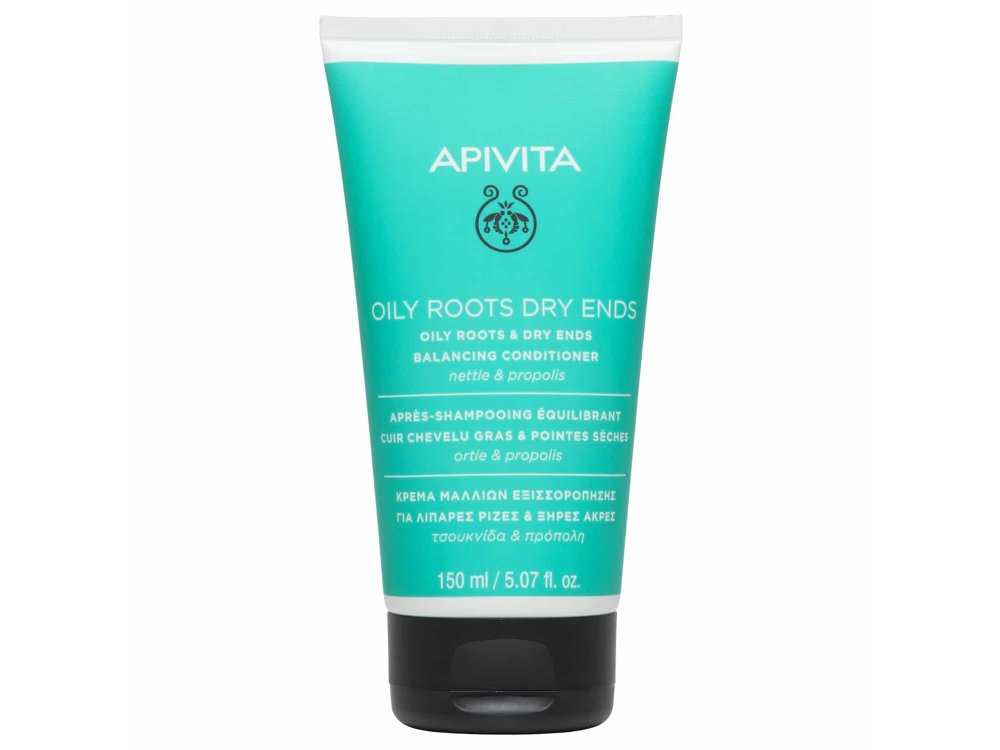 Apivita Κρέμα Εξισορρόπησης Μαλλιών με Τσουκνίδα & Μέλι Oily Roots Dry Ends 150ml