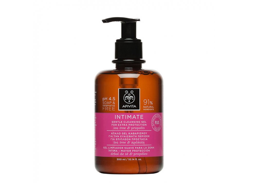 Apivita Απαλό Gel Καθαρισμού Intimate Plus Tea & Propoli 300ml