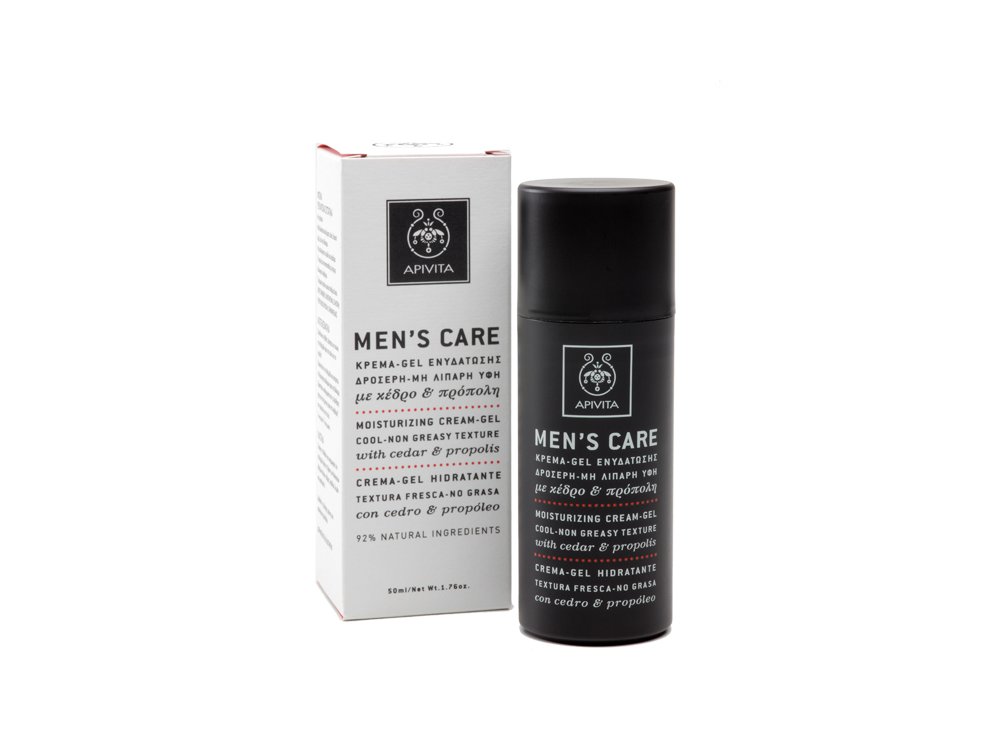 Apivita Men's Care Cream Gel με κέδρο & πρόπολη 50ml