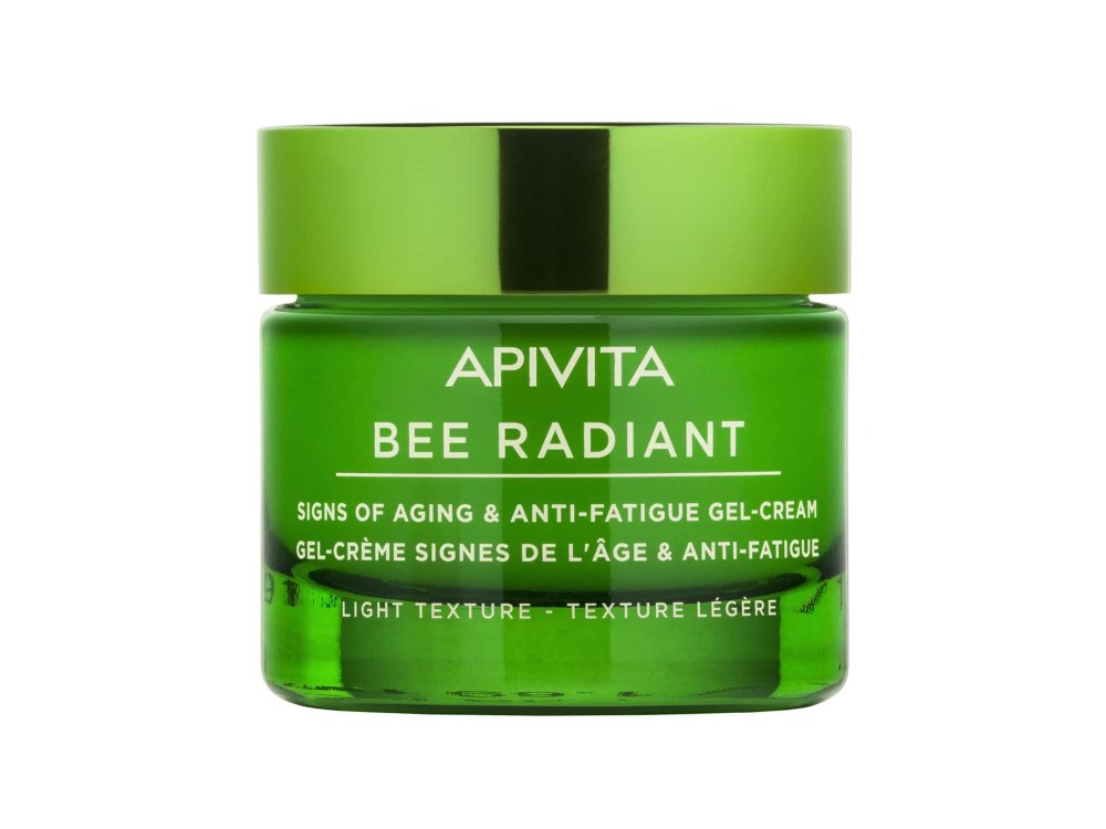 Apivita Bee Radiant Peony Light Texture, Κρέμα-Gel για Σημάδια Γήρανσης & Ξεκούραστη Όψη Ελαφριάς Υφής 50ml