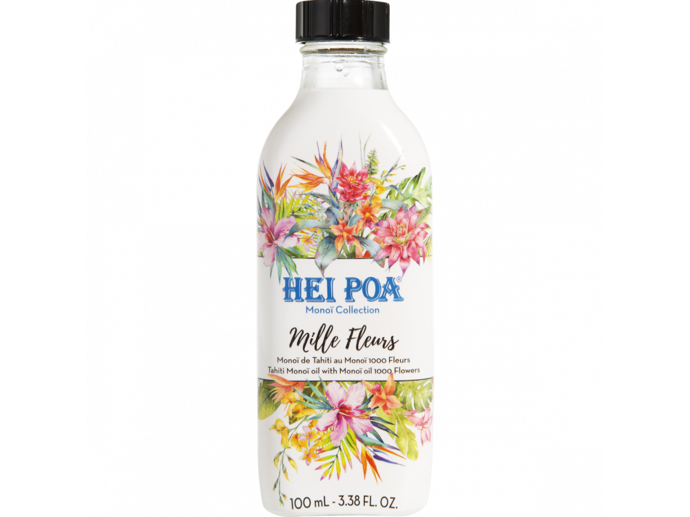 Hei Poa Monoi Oil 1.000 Flowers, Ενυδάτωση & Θρέψη για Μαλλιά & Σώμα, με άρωμα Λουλουδιών, 100ml