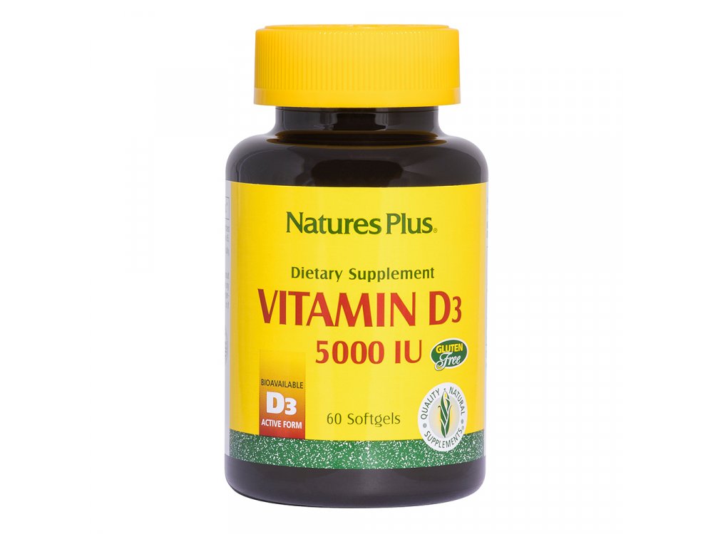 Nature's Plus Vitamin D3 5000iu 60softgels