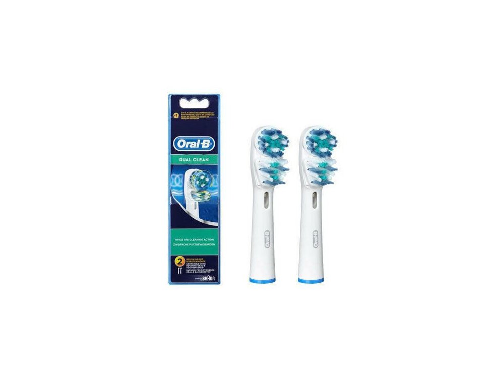 Oral-B Dual Clean Ανταλλακτικά για Ηλεκτρ. Οδοντόβουρτσες, 2τμχ