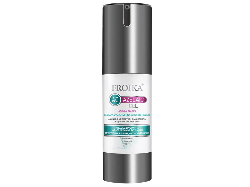 Froika AC Azelaic 10 % Gel Προσώπου Ημέρας για Δέρμα με Τάση Ακμής, 30ml