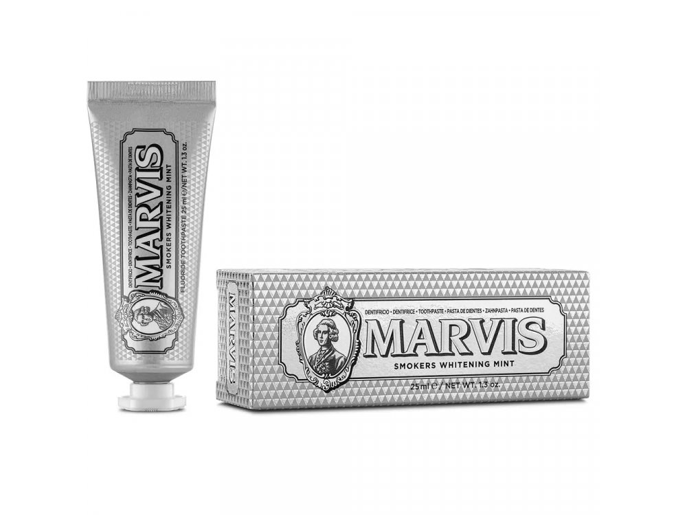 Marvis Toothpaste Smokers Whitening Mint, Οδοντόκρεμα με Γεύση Μέντας για Καπνιστές 25ml