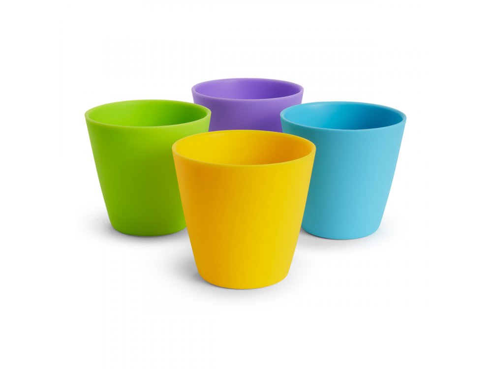 Munchkin 4 Multi Cups, Μοντέρνα Πολύχρωμα Ποτήρια 237ml, 4τμχ