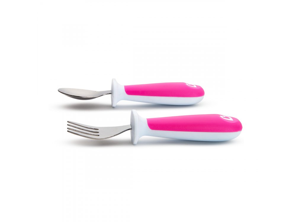 Munchkin Raise Toddler Fork & Spoon, Εκπαιδευτικά Κουτάλι και Πιρούνι, Σετ 1τμχ