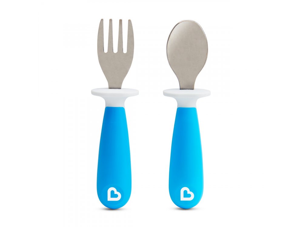 Munchkin Raise Toddler Fork & Spoon, Εκπαιδευτικά Κουτάλι και Πιρούνι, Σετ 1τμχ