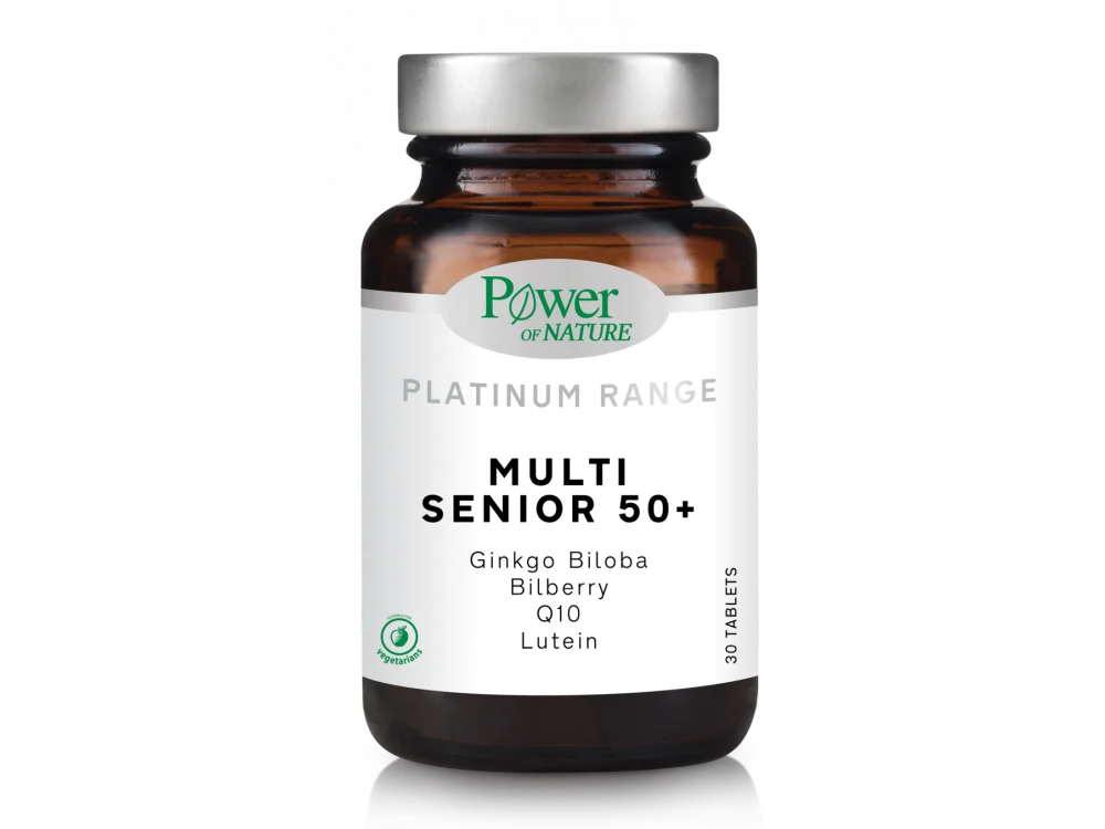 Power Health Platinum Range Multi Senior 50+ Πολυβιταμινούχο Συμπλήρωμα Διατροφής, 30 Κάψουλες